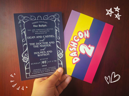Superwholock Wedding Invitation