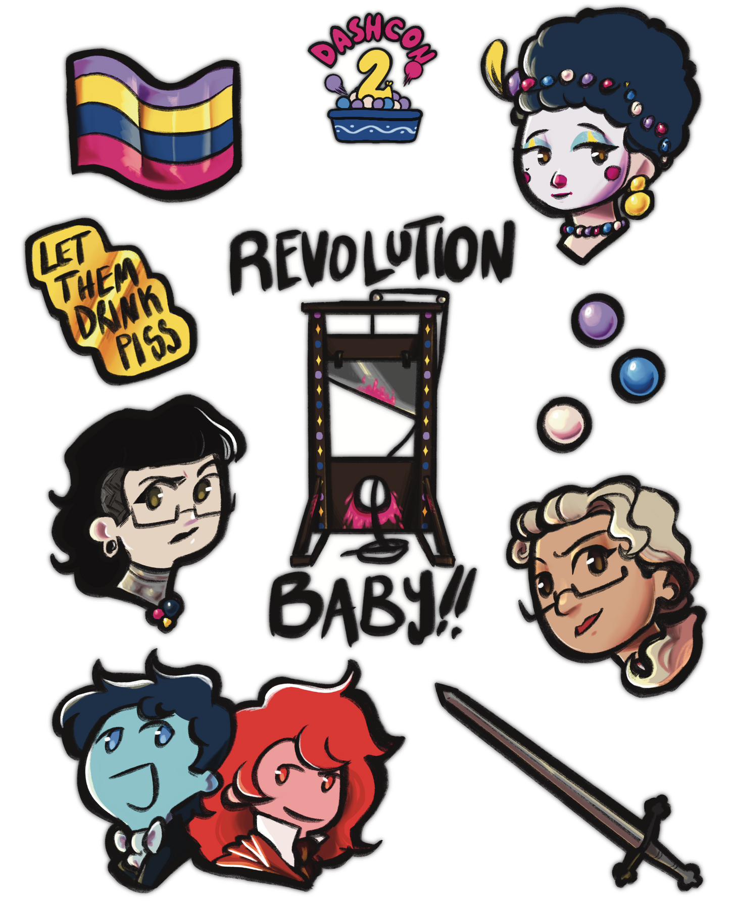 REVOLUTION Baby! Sticker Sheet