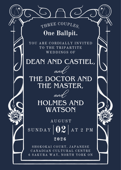 Superwholock Wedding Invitation