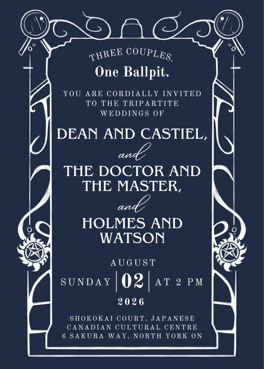 Superwholock Wedding Invitation